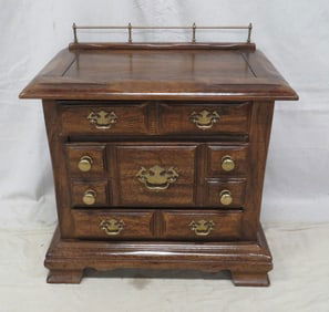 Vintage Chippendale Oak Nightstand