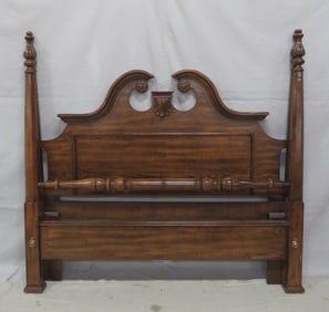Vintage Chippendale Oak Poster Bed