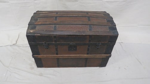 Antique Hump Back Trunk