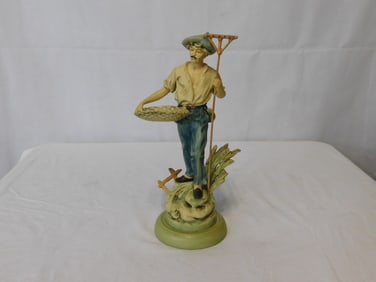 Collection Francaise Art Nouveau Spelter Farmer