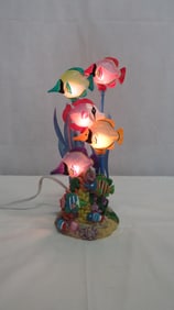 Tropical Fish Coral Reef 12" Lamp