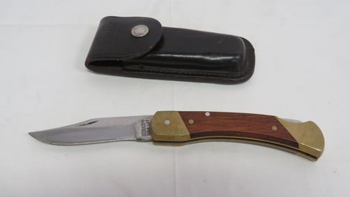 Vintage Schrade + USA LB7 Folding Knife w/Case