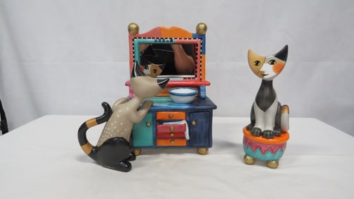 Rosina Wachtmeister Porcelain Abstract Cats