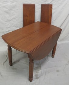 Antique Oak Dining Table and Two Leaves