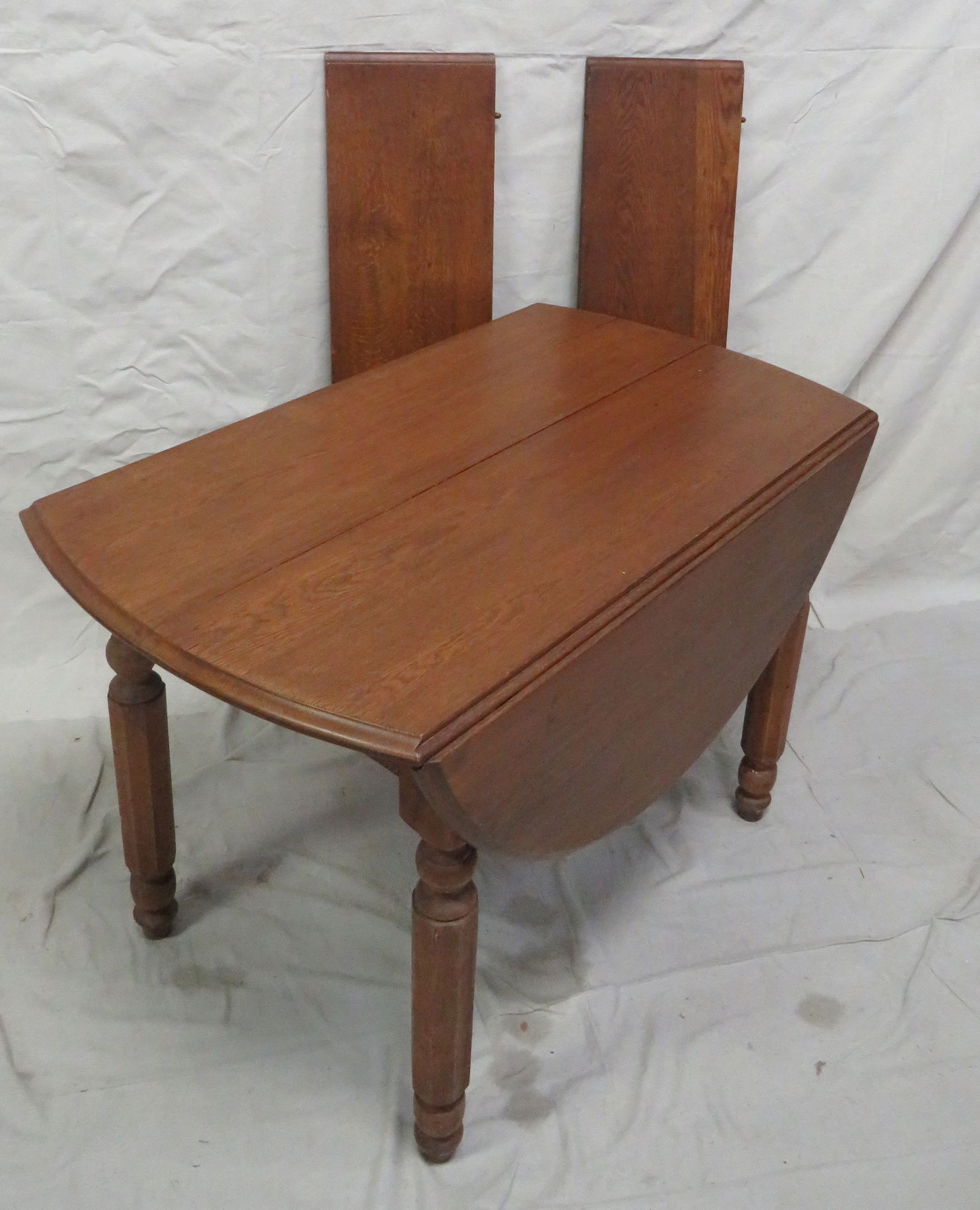 Antique Oak Dining Table and Two Leaves (1 of 3)