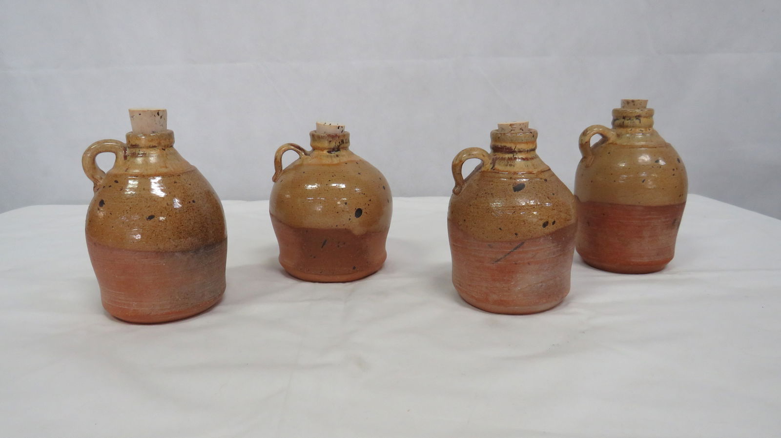 4 Vintage Signed Studio Art Pottery Jugs (1 of 2)