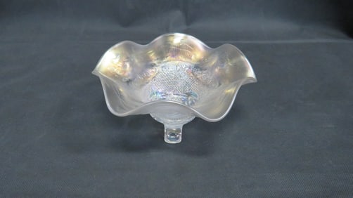 Northwood Carnival Iridescent Rose Trellis Bowl