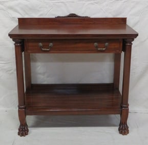 Antique Mahogany Empire Serving Table