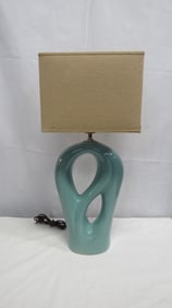 Modern Ceramic Turquoise Table Lamp