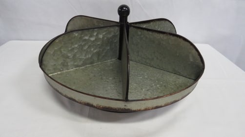 Galvanized Metal Counter Top Lazy Susan