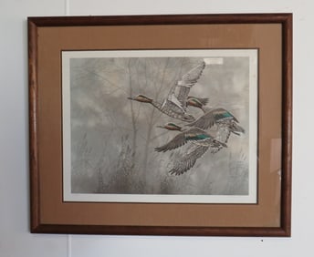 Duck Print "Fall Flight" Signed Chris Forrest