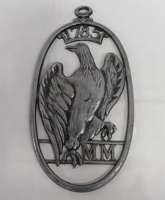 Vintage Sexton Eagle Fire Mark Aluminum Plaque