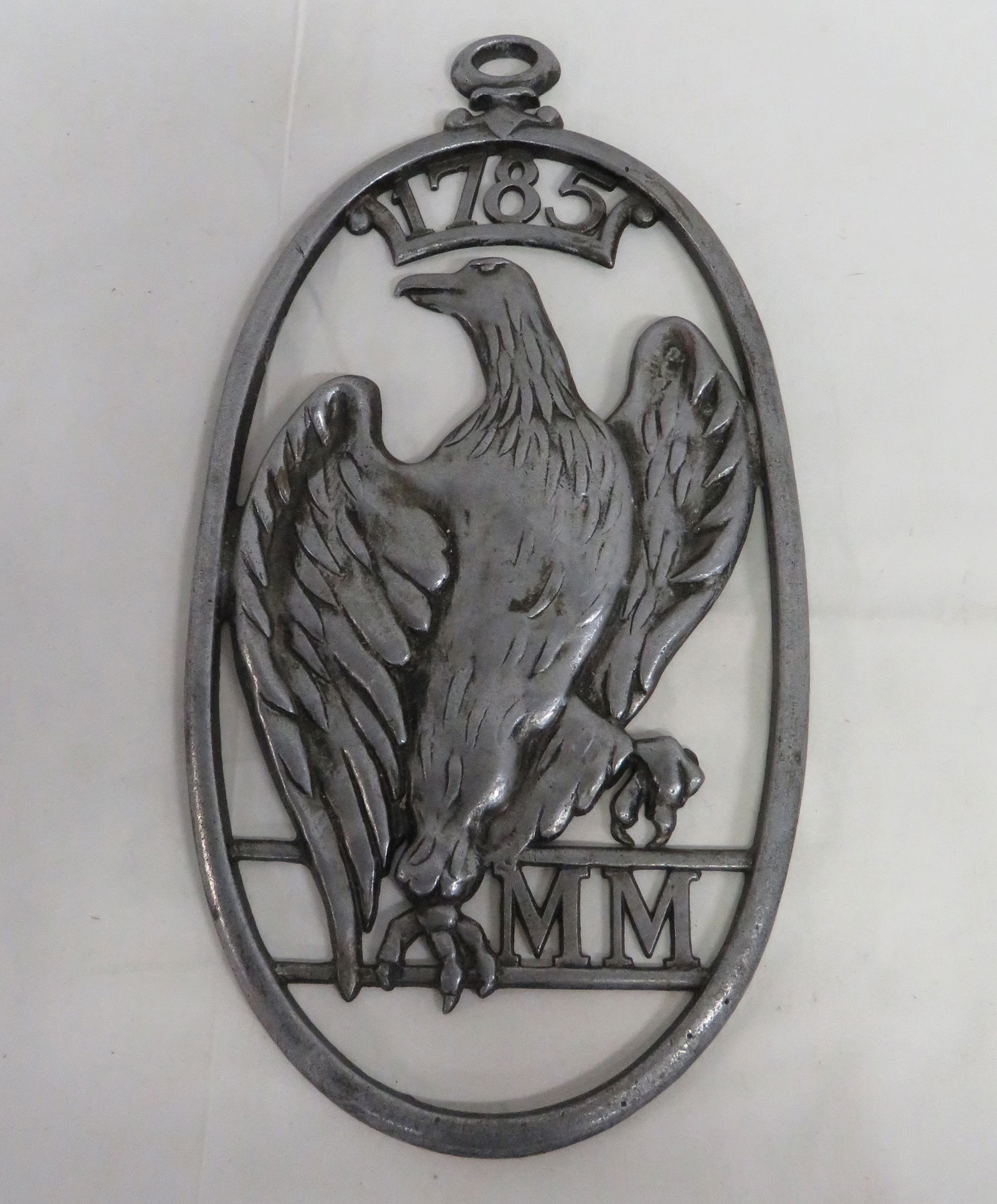 Vintage Sexton Eagle Fire Mark Aluminum Plaque (1 of 3)