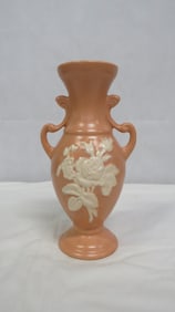 Vintage Weller Cameo Rose Art Pottery Vase