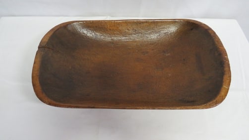 Antique Wooden Dough Bowl