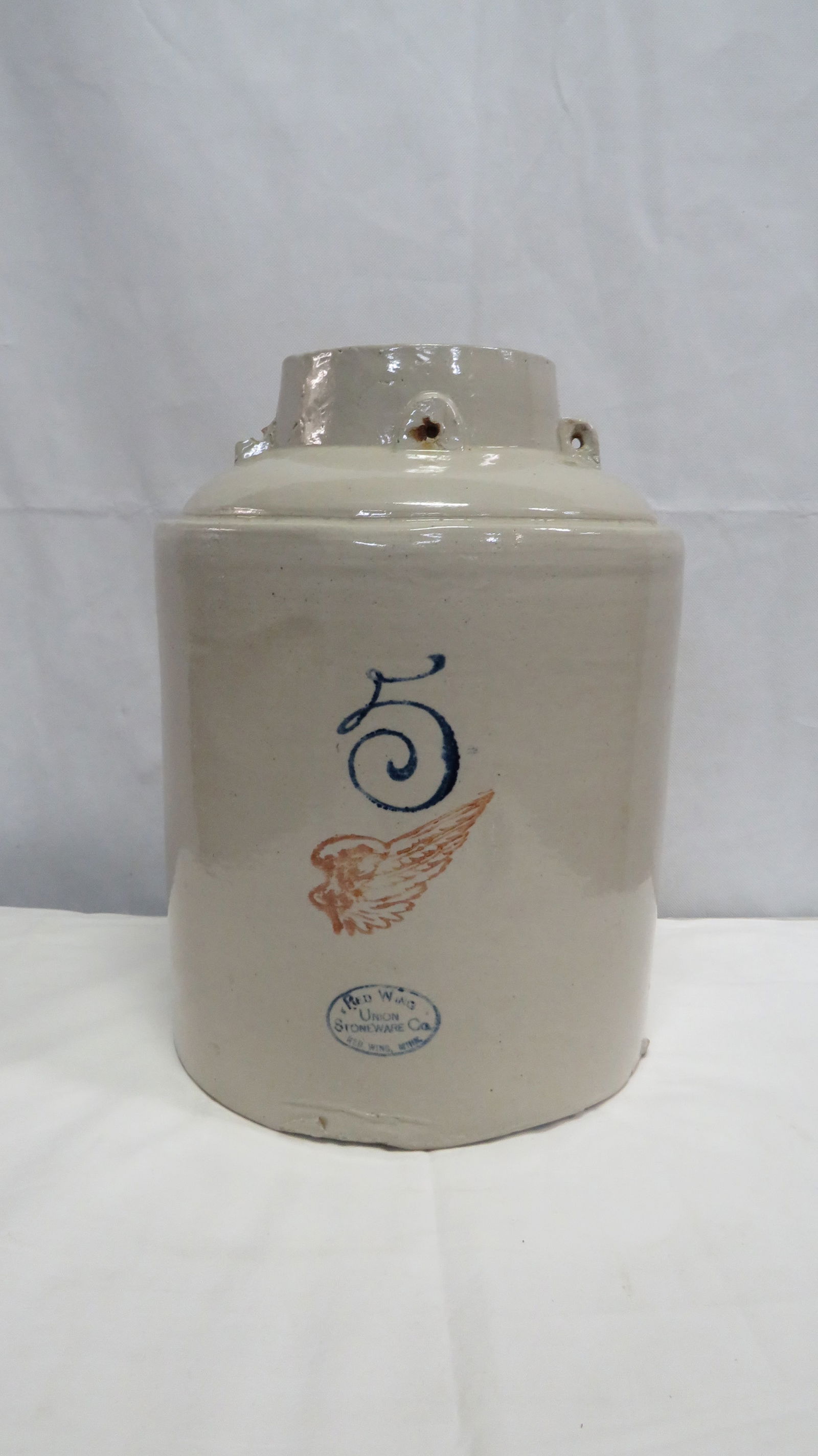 5 Gallon Red Wing Stoneware Crock (1 of 3)