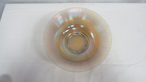 Antique H Northwood Russet Art Glass Bowl
