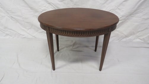 Vintage Mahogany Biggs Regency Oval Center Table