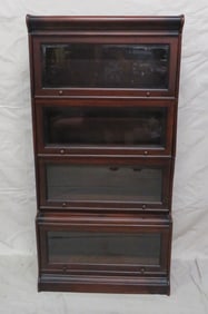 Vintage Mahogany Barrister Four Stack Bookcase