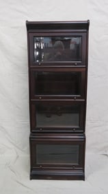 Vintage Mahogany Barrister Four Stack Bookcase