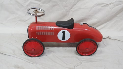 Vintage Schylling Speedster Ride on Race Car