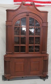Antique Federal Solid Cherry Corner Cabinet