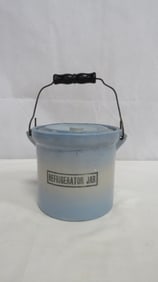 Primitive Stoneware Refrigerator Storage Crock