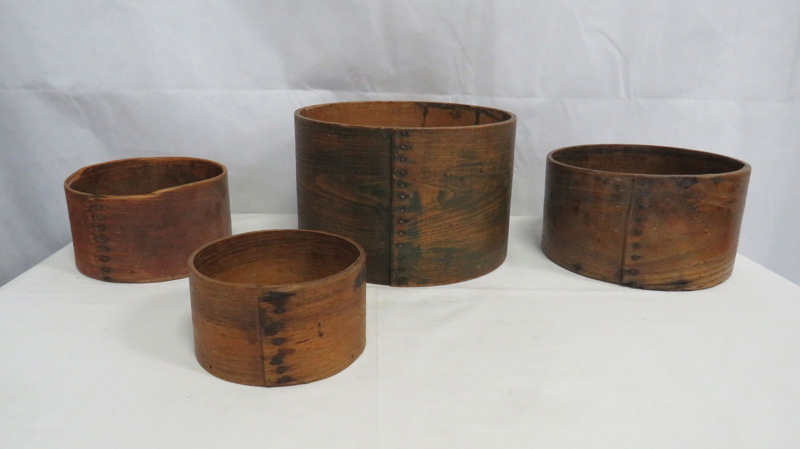 Early Primitive Oak Bentwood Dry Measures (1 of 7)