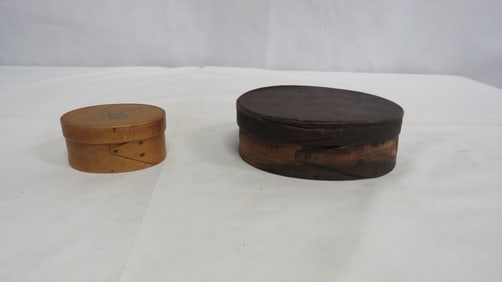 2 Early Bentwood Shaker Pantry Boxes