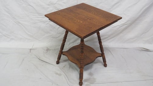 Antique Square Oak Table