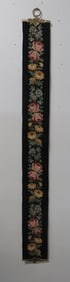 Vintage Handmade Needlepoint Bell Pull