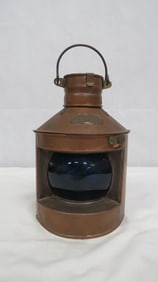 Vintage Copper & Brass Starboard Lantern