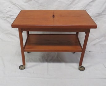 Danish MCM Teak Serving Trolley Arne Vodder Sibast