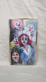 Original Carol Holland-Doyle Clown Painting