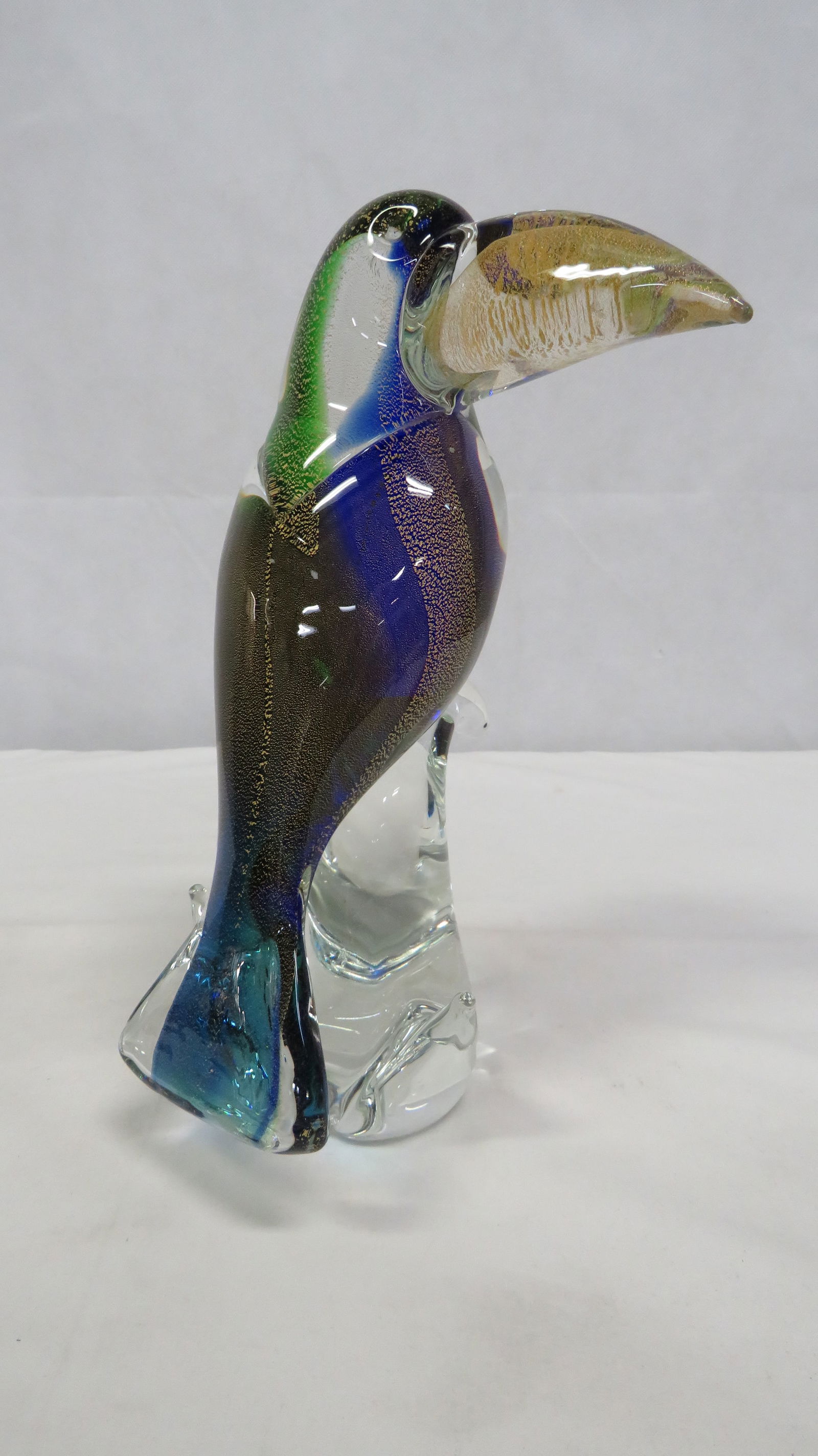 Vintage Murano Gold Infused Art Glass Toucan (1 of 4)