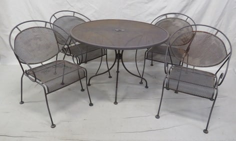 Wrought Iron Outdoor Table and Chairs