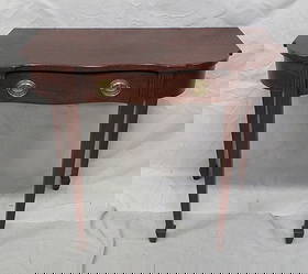 Antique Hepplewhite One Drawer Console Table: Antique Hepplewhite One Drawer Console Table in good condition, Dovetailed Drawer, 30.5''H x 36''W x 18''D