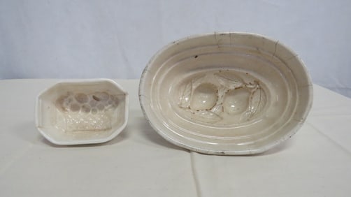Antique Ironstone Pudding Jelly Moulds