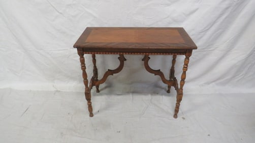 Vintage Walnut Console Table