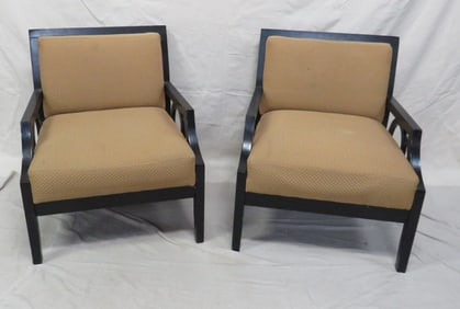 Pair of Contemporary Oversized Occasional Chairs
