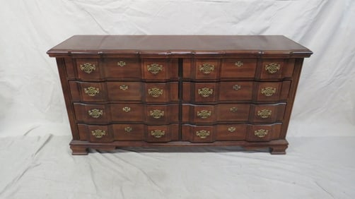 Traditional Block Front Cherry Dresser