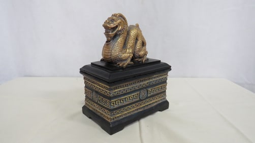 Chinoiserie Dragon Covered Box