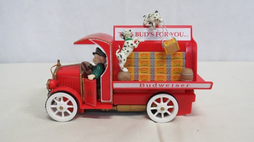 Vintage Enesco Budweiser Animated Musical Truck