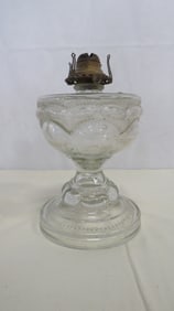 Antique Large EAPG Peanut Pattern Oil Lamp