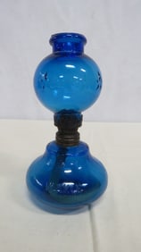 Vintage Blue Miniature Twinkle Oil Lamp