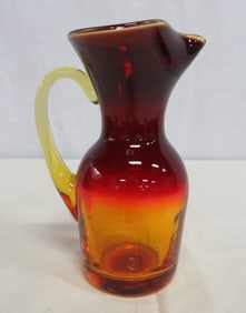 Mid Century Blenko Amberina Pitcher