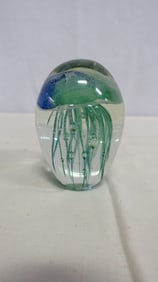 Vintage Murano Art Glass Jellyfish Paperweight