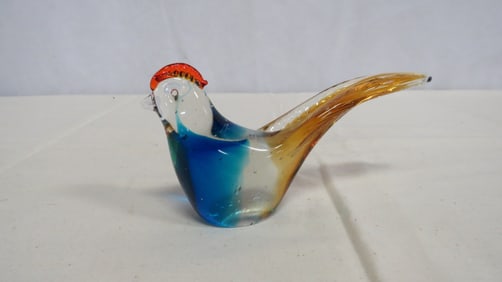 Vintage Murano Art Glass Pheasant