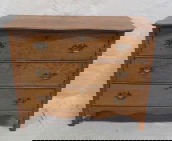 Antique Oak Three Drawer Chest