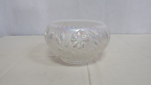 Fenton Opalescent Wild Flower & Lace Bowl